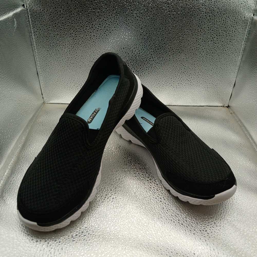 Skechers Black Slip-On Sneakers Women's Size 7